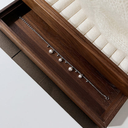 Silver Freshwater Pearl Bracelet